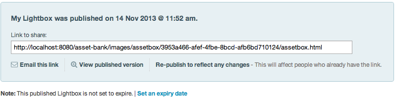 published-settings