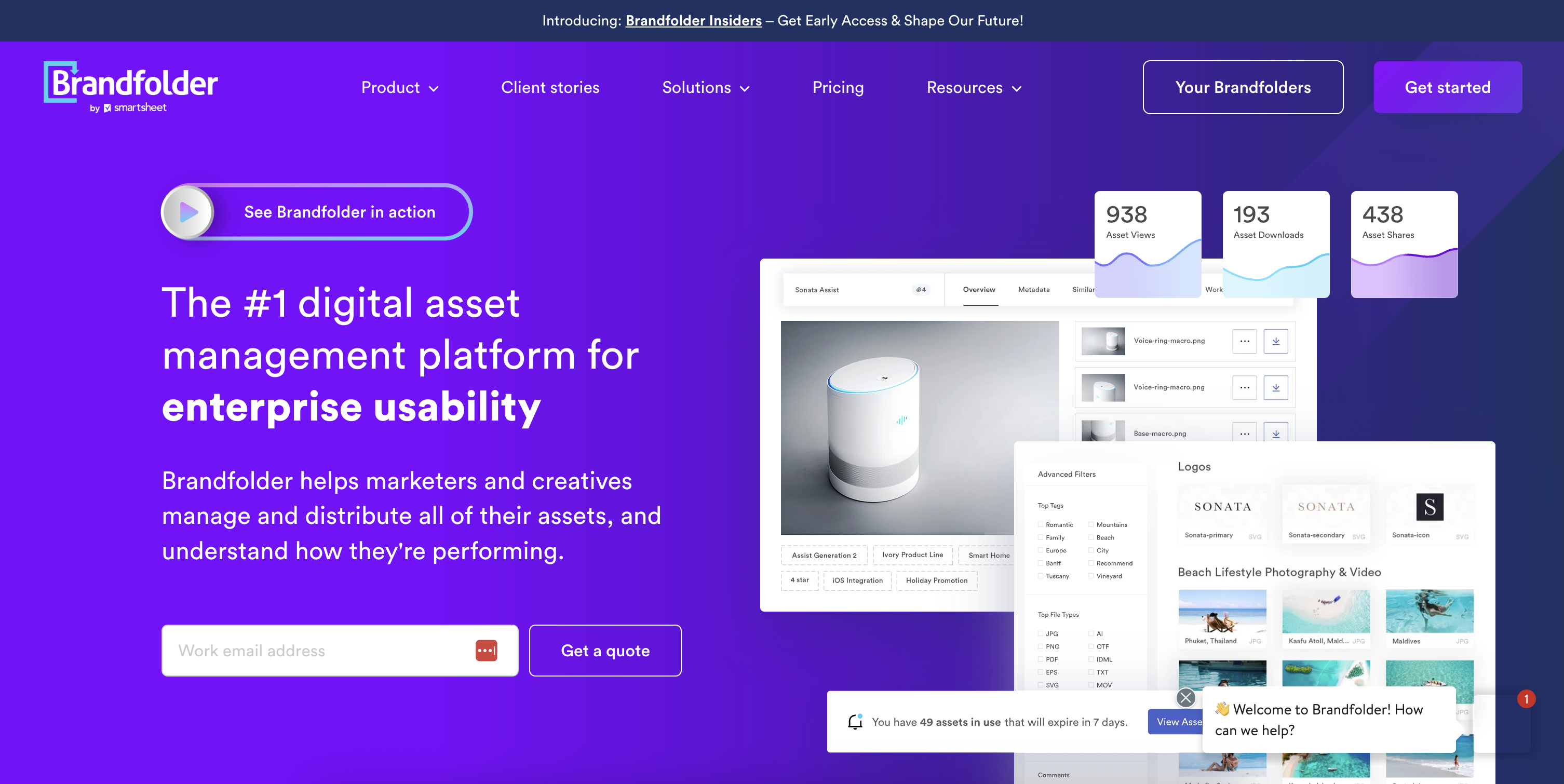 BrandFolder Homepage