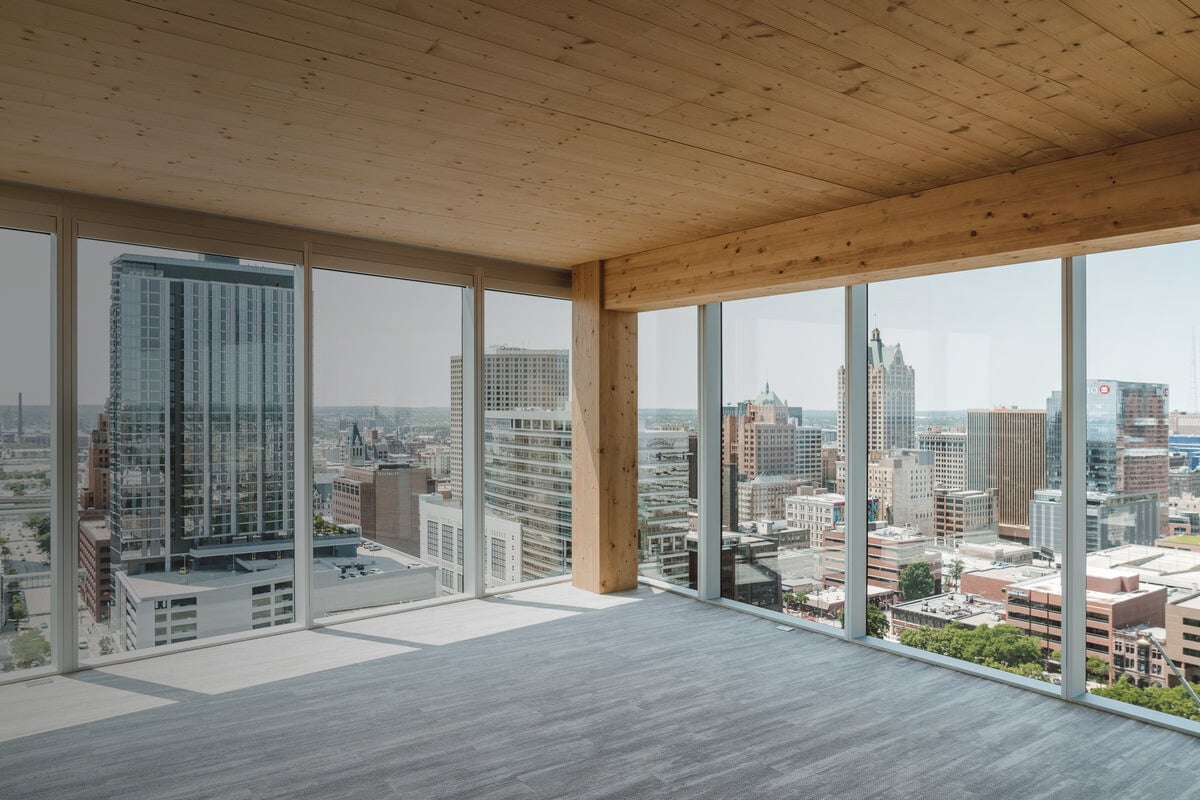 Inside the Ascent Tower in Milwaukee, USA